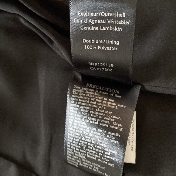 Mackage Kenya black leather jacket size XS - Picture 4 of 5